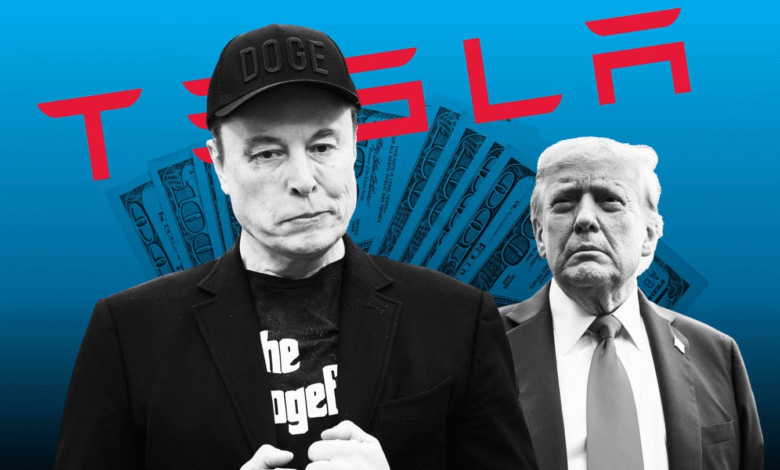 Tesla shares dive as investors fear new Elon Musk political party will damage brand