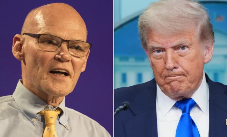 James Carville Predicts When Trump Will Quit Presidency